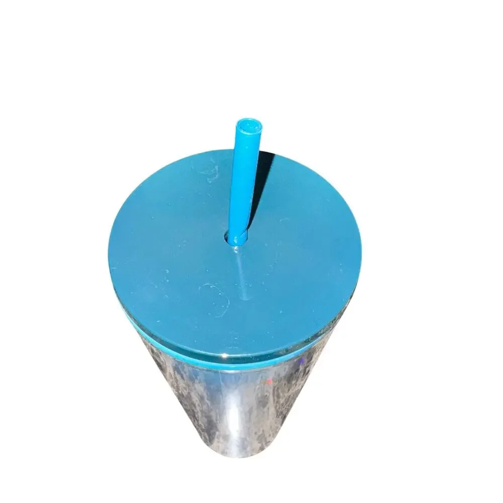 Starbucks Cold Cup Tumbler Blue Siren Mermaid 2021 24 Oz Holiday W/ Lid Straw